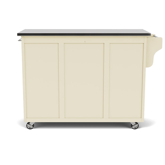 Create-A-Cart Off-White Kitchen Cart