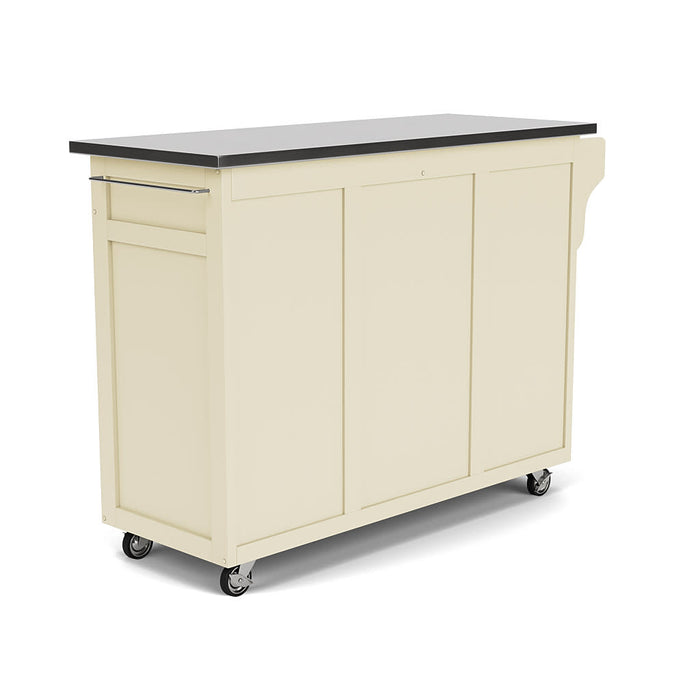 Create-A-Cart Off-White Kitchen Cart