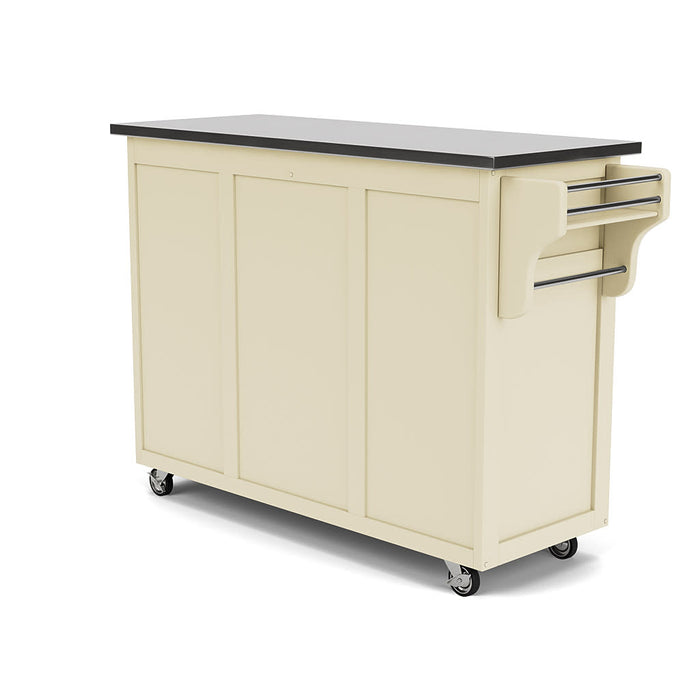 Create-A-Cart Off-White Kitchen Cart