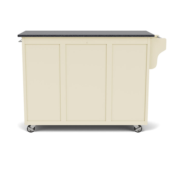 Create-A-Cart Off-White Kitchen Cart