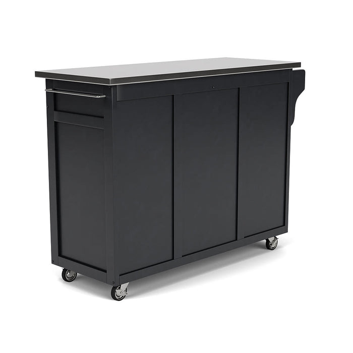 Create-A-Cart Black Kitchen Cart