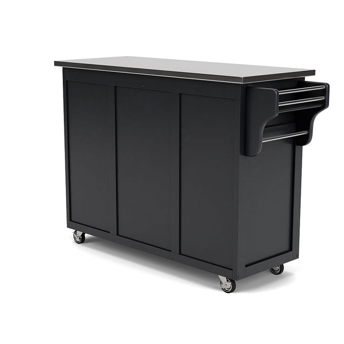 Create-A-Cart Black Kitchen Cart