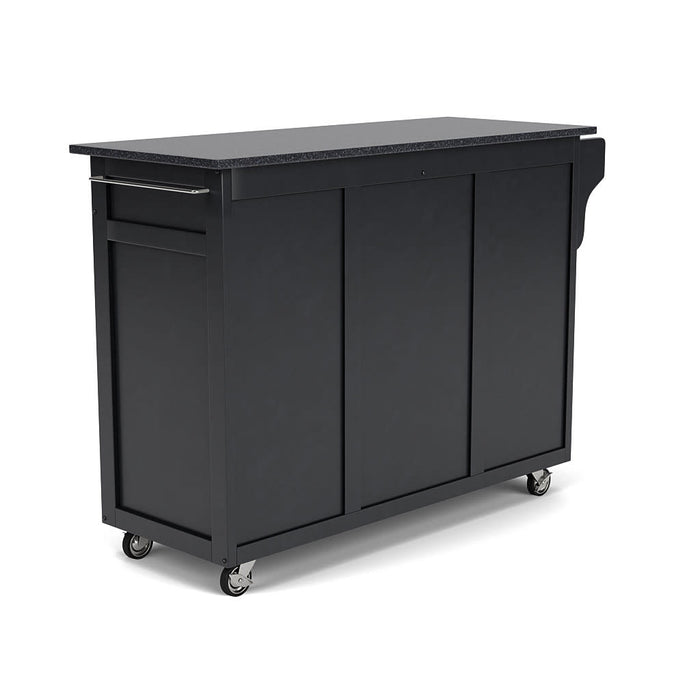 Create-A-Cart Black Kitchen Cart