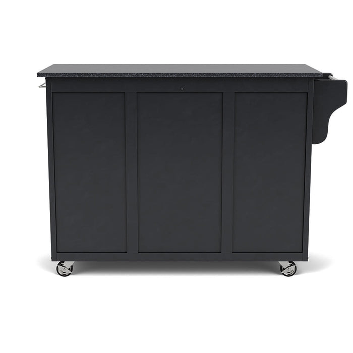 Create-A-Cart Black Kitchen Cart