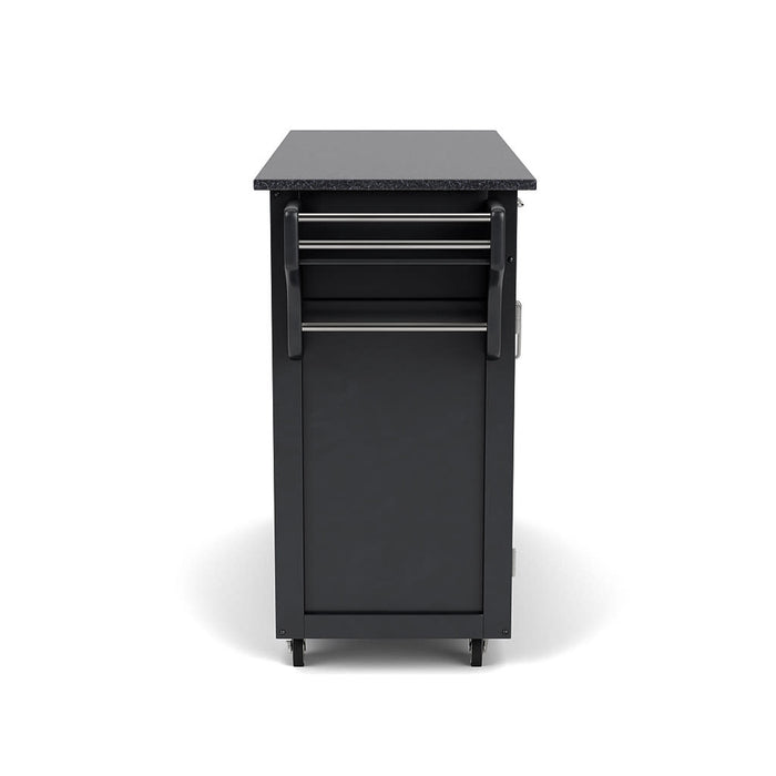 Create-A-Cart Black Kitchen Cart