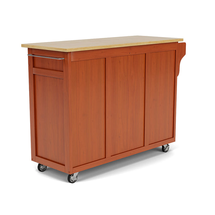 Create-A-Cart Brown Kitchen Cart