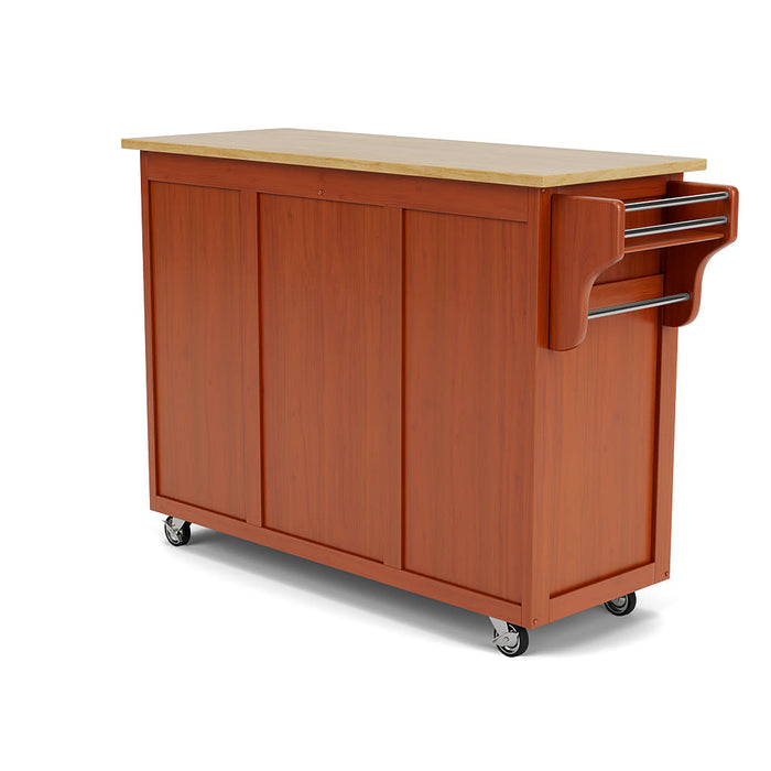 Create-A-Cart Brown Kitchen Cart