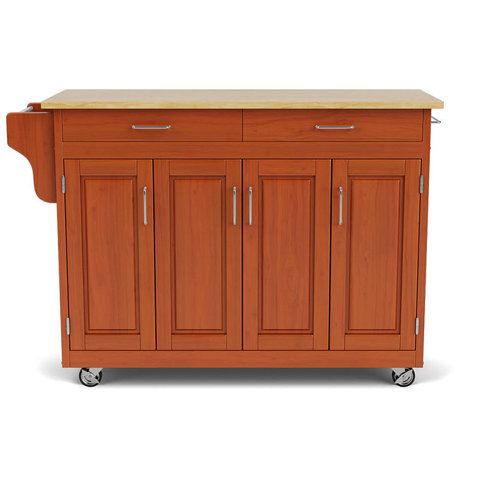 Create-A-Cart Brown Kitchen Cart